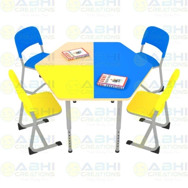 Abhi-601 Hexagonal Table Manufacturers, Suppliers in Delhi