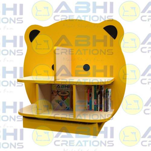 Bear Design Rack Creative Storage Prelam Board with PVC Edge Solutions for Kids Libraries Organize Books and Learning Materials (LIB-1708) Manufacturers, Suppliers in Sultanpur