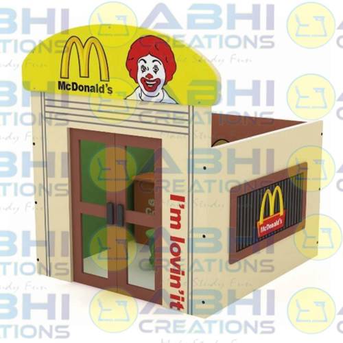 Best Quality MacDonald Pretend Play Preschool Indoor Games Cheap Wooden Playhouse for Kids with Table Doll House (DHS-2005) Manufacturers in Delhi