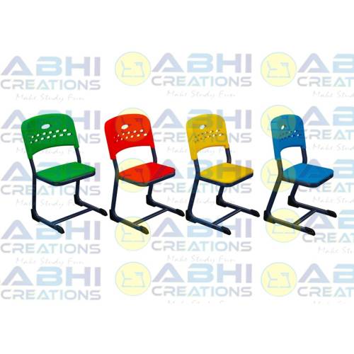 Chair Plastic Chair with Riveted Parts and Powder Coated Frame 34x17 Oval CRCA Tube (ABHI-1806) Manufacturers, Suppliers in Mizoram