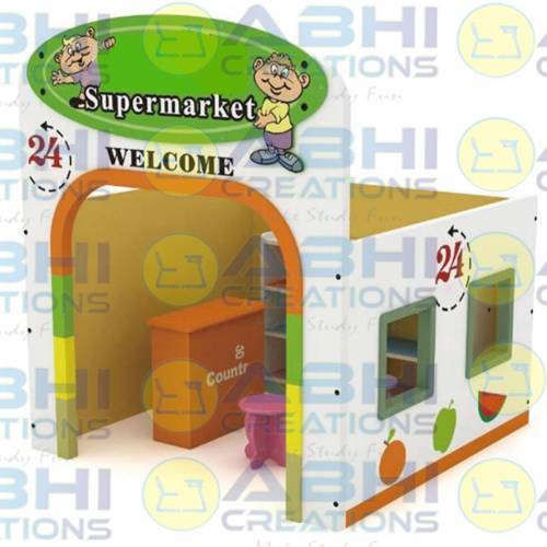 Children furniture Playground Equipment 18mm Prelam Board with PVC Edge Super Market Doll House (DHS-2003) Manufacturers in Delhi