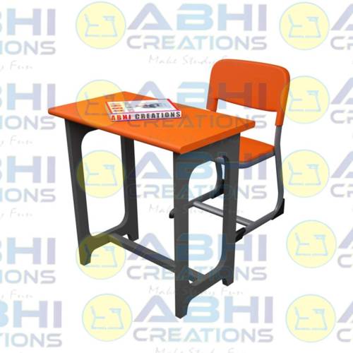 Classroom Desk and Chair Set – 18mm Ply Post-Laminate,PVC Edging Injection Moulded Chair (ABHI-411) Manufacturers in Delhi