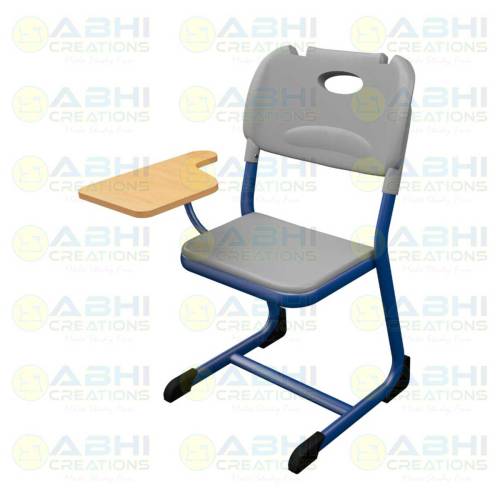 College Writing Pad Chair – Blown PP Seat, Bottle Holder, and Air Cushion (ABHI-1814) Manufacturers in Delhi