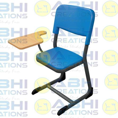 College Writing Pad Chair – PVC Edged Writing Pad and Cushioned Comfort (ABHI-1813) Manufacturers in Delhi