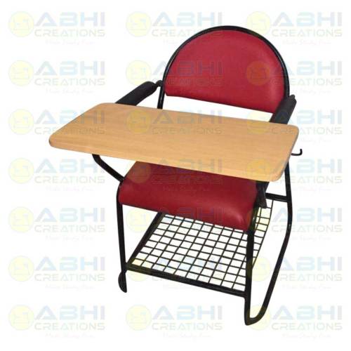 Comfortable Writing Pad Chair – Cushioned Seat and Back, Powder-Coated Frame (ABHI-1816) Manufacturers in Delhi