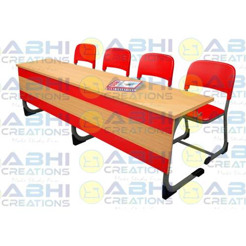 Desk and Chair Set Durable College Classroom Institutional Furniture with Injection Molded Plastic Seat  Back Auditorium ABHI (AUDI-505) Manufacturers, Suppliers in Thane