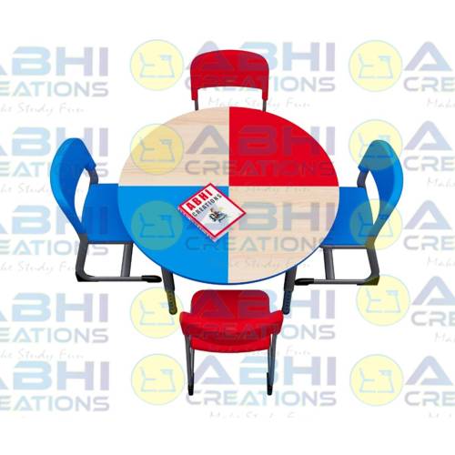 Durable Kids Study Table – 48x48x30 Inches with Safe PVC Edges and Pre-Laminated Surface (ABHI-1604) Manufacturers, Suppliers in Noida