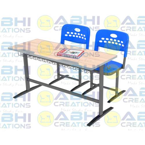 Durable Student Desk and Chair Set with 20mm MDF Table Top and Injection-Moulded Plastic Chair (ABHI 108) Manufacturers, Suppliers in Rajpur Sonarpur