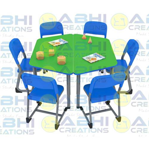 Durable Trapezium Table – Ideal for Libraries (ABHI-1001) Manufacturers, Suppliers in Prayagraj