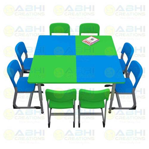 Durable and Functional Square Table for Libraries – Library Furniture (ABHI-1004) Manufacturers, Suppliers in Prayagraj