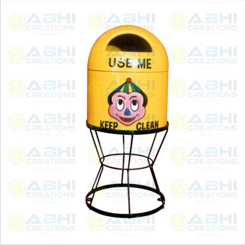 FRP Dustbin - Durable Waste Disposal Solution for Playground Equipment (AC-4701) Manufacturers in Delhi