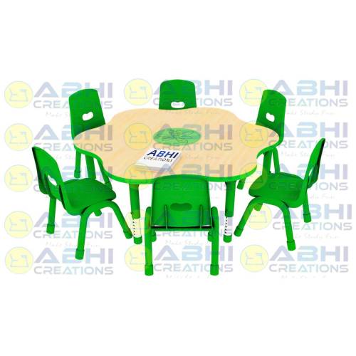 Flower Kids Table – Bright Durable Easy-to-maintain Perfect for Learning Spaces (SF-201) Manufacturers, Suppliers in Bhiwani