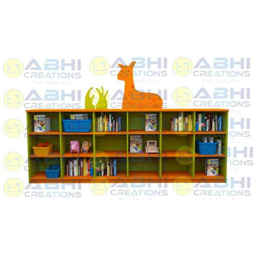 Giraffe Wooden Rectangular Rack with Plain Pattern Prelam Board (STORAGE-1445) Manufacturers, Suppliers in Lakhimpur