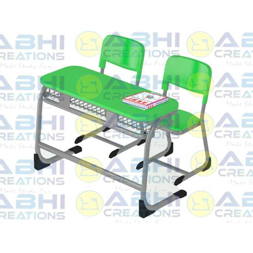 Ideal For School And College Students Chair Set With Durable 18mm Prelam Table Top And Injection Moulded Chair (ABHI-110) Manufacturers, Suppliers in Thane