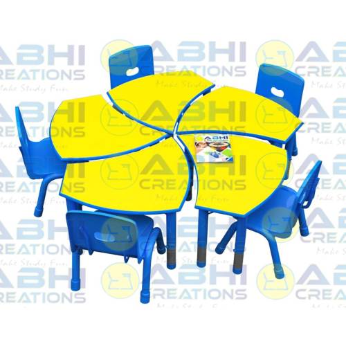 Kids Study Table and Chair Set – 6-Piece Set, Adjustable Height Table and Chair (DE-802) Manufacturers, Suppliers in Bhiwani