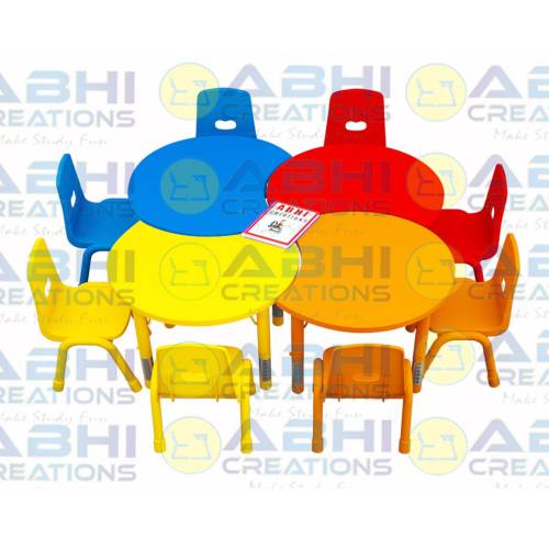 Kids Table and Chair Set – 6-Piece, Modern Adjustable Design with Durable Powder-Coated Frame (DE-803) Manufacturers, Suppliers in Bhiwani