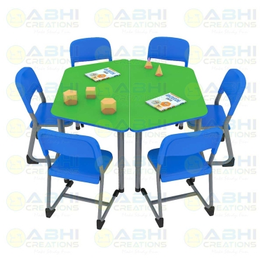 Lab Furniture ABHI-1001 TRAPEZIUM TABLE Manufacturers, Suppliers in Delhi