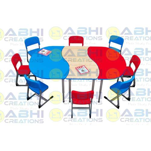 Large Study Table – 96x48x30 Inches with Strong Powder-Coated Frame and PVC Edging (ABHI-1605) Manufacturers, Suppliers in Noida