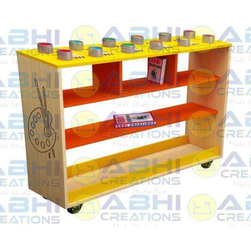 Library and Lab Furniture Wood Rack Table with 18mm Prelam Board Top and PVC Edge on All Surfaces Wall Unit (ABHI-904) Manufacturers, Suppliers in Haryana