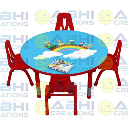 Modern Round Table for Kids – Great for Playrooms And Study Area (HF-1202) Manufacturers, Suppliers in Bhiwani