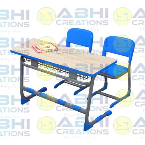 Modern Stylish Classroom Desk For Schools And Colleges Chair Set With 18mm Prelam Board And Injection Moulded (ABHI-115) Manufacturers, Suppliers in Thane