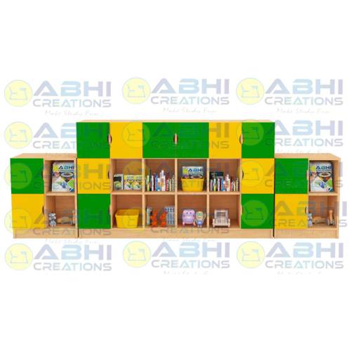 Multi Purpose Library Rack with Built In Drawers and Open Shelves for Books Magazines and Accessories (STORAGE-1407) Manufacturers, Suppliers in Shahdol