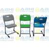 Plastic Chair With Riveted Blown PP Seat, Air Cushion And Bottle Holder – Great For School, Classroom, Student, College, And Institutional Settings (ABHI-1804) Manufacturers, Suppliers in Thane