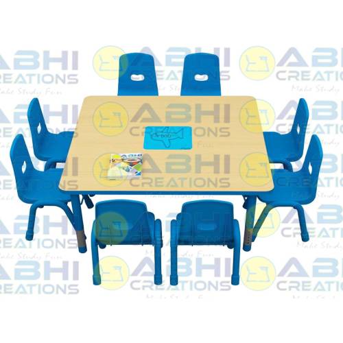 Premium Kids Adjustable Square Table and Chair Set Modern Design and Adjustable Height (SF-203) Manufacturers, Suppliers in Bhiwani