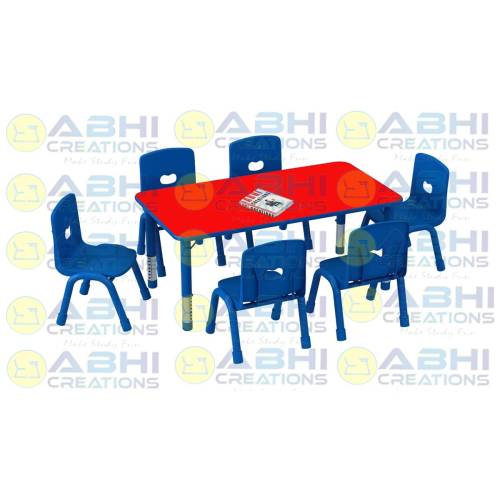 Rectangle Table for Kids – Practical Design for Playrooms and Studies (PS-304) Manufacturers, Suppliers in Bhiwani