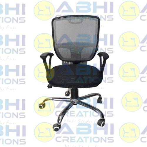 Revolving Chair – PU Foam Leatherette Seat with Chrome-Plated Legs (ABHI-1207) Manufacturers, Suppliers in Prayagraj