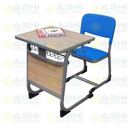 School And College Desk And Chair Set Injection Molding With Book Storage (ABHI-311) Manufacturers, Suppliers in Andhra Pradesh