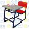 Single Desk Single Bench Classroom Desk Classroom Single Desk Student Desk And Chair Set With Book Storage And Bag Hooks (ABHI-301) Manufacturers, Suppliers in Andhra Pradesh