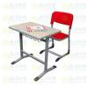 Single Desk Single Bench Classroom Desk Classroom Single Desk Student Desk And Chair Set With Injection Moulded Plastic Seat And Bag Hooks (ABHI-306) Manufacturers, Suppliers in Andhra Pradesh