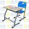 Single Desk Single Bench Classroom Desk Classroom Single Desk Student Desk And Chair Set With Two Layer Blown PP Seat Bottle Holder (ABHI-315) Manufacturers, Suppliers in Andhra Pradesh