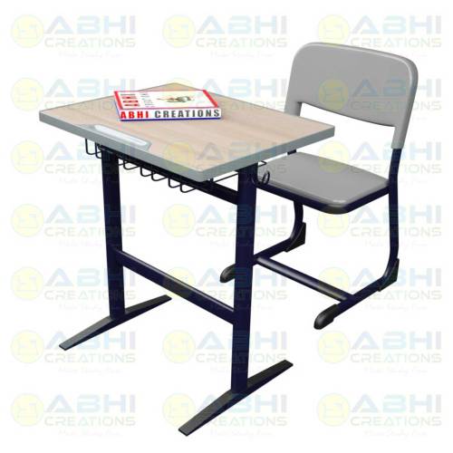 Single Desk Single Bench Classroom Desk Student Desk Classroom Single Desk With MDF Board (ABHI-310) Manufacturers, Suppliers in Andhra Pradesh