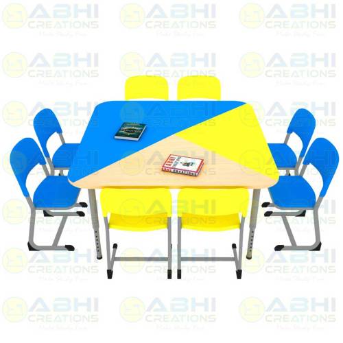 Square Table - Modern Library Furniture for Comfortable Reading (ABHI-602) Manufacturers, Suppliers in Prayagraj