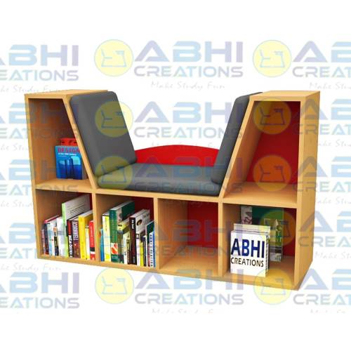 Storage Island Multi-functional 6-cubby Library Rack for School and College Storage Solutions (LIB-1712) Manufacturers, Suppliers in Thane