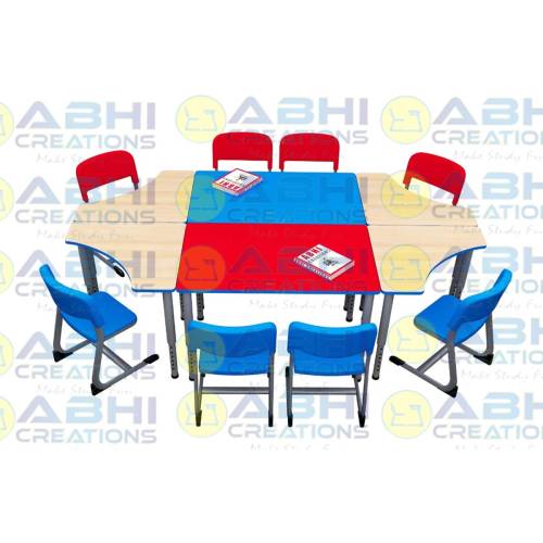 Study Desk for Kids – 96x48x30 Inches with Pre-Laminated Top and Safe PVC Edging (ABHI-1606) Manufacturers, Suppliers in Noida