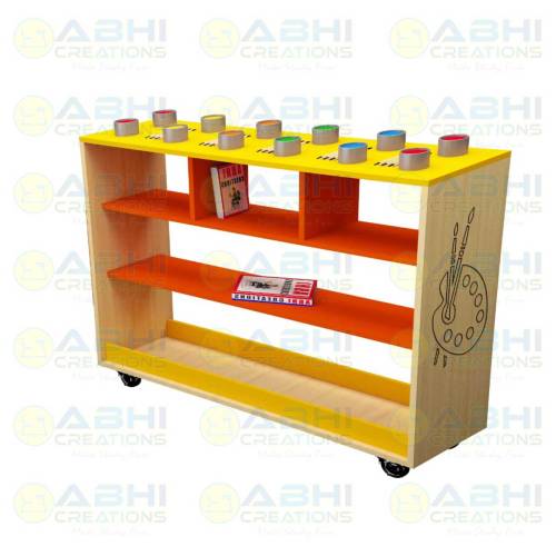 Sturdy Lab Furniture Trolley With Spacious Shelves – Ideal For Science Labs, Schools, And Colleges (ABHI-902) Manufacturers, Suppliers in Haryana