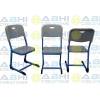 Welded Frame Chair With Blown PP Seat, Bottle Holder And Air Cushion – Suitable For School, Classroom, Student, College, And Institutional Settings (ABHI-1805) Manufacturers, Suppliers in Thane