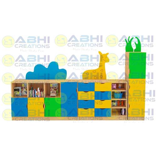 Wooden Kids Bookcase Premium Almirah for School (STORAGE-1403) Manufacturers, Suppliers in Lakhimpur